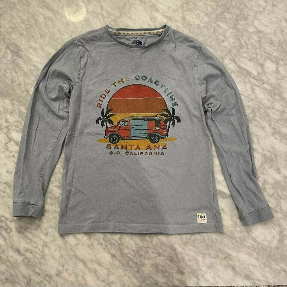 Denim & Flower Ride The Coastline Santa Ana CA Boy's T-shirt - Picture 2 of 7